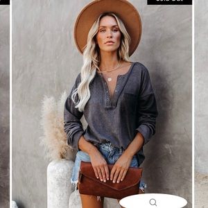 VICI PRISM WASHED GROMMET TOP